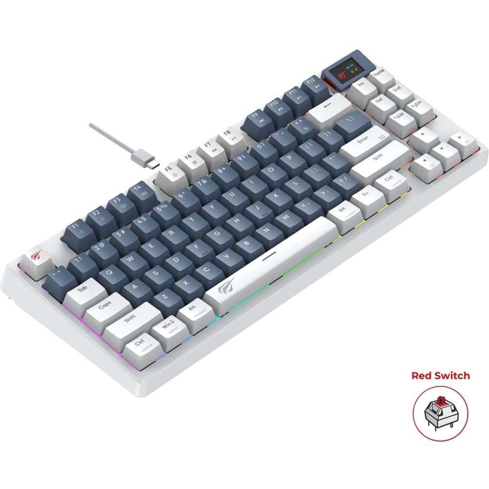 Havit Gamenote KB884L RGB Red Switch Mekanik Gaming (Oyuncu) Klavye