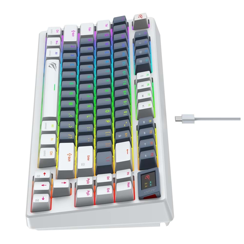 Havit Gamenote KB884L RGB Red Switch Mekanik Gaming (Oyuncu) Klavye