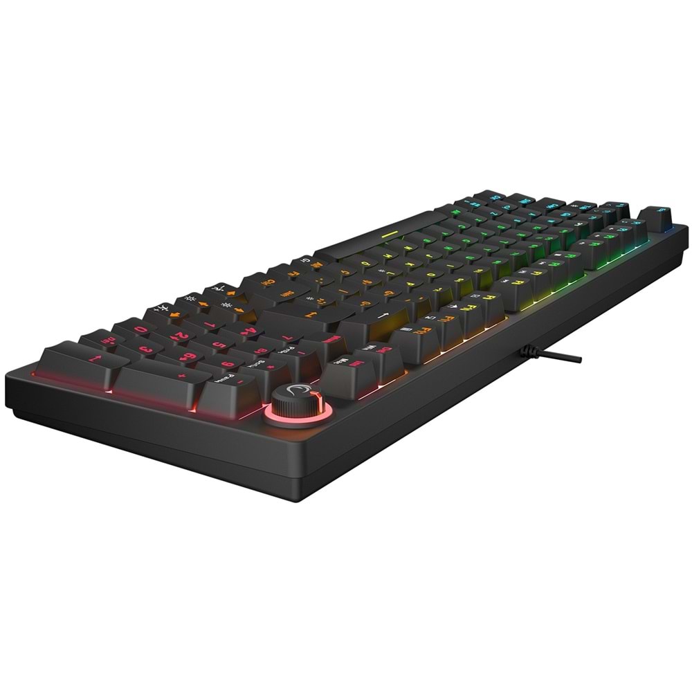 Rampage ENIGMA Siyah Türkçe Q Red Switch Mekanik Gaming (Oyuncu) Klavye