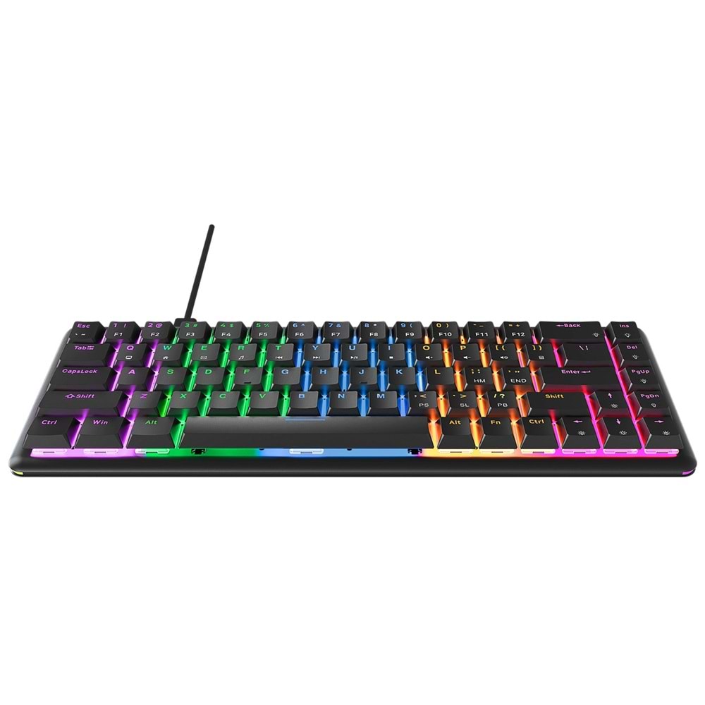 Rampage Rebel Siyah Low Profile Red Switch Mekanik Gaming (Oyuncu) Klavye