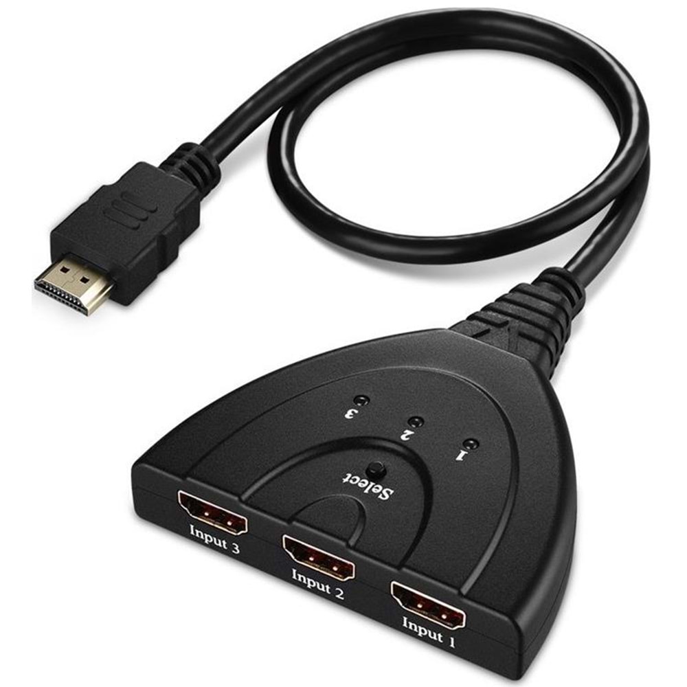 Hdmi Çoklayıcı Switch 3 Port Çoğaltıcı 4586