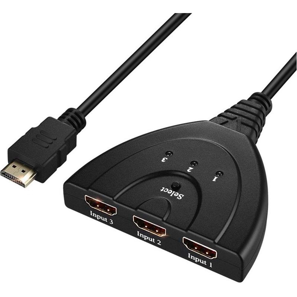 Hdmi Çoklayıcı Switch 3 Port Çoğaltıcı 4586