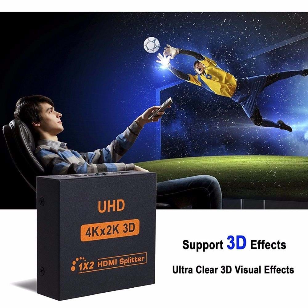 2 Port Uhd 4k Hdmi Switch Ekran Monitör Splitter Çoklayıcı Çoğaltıcı 4435
