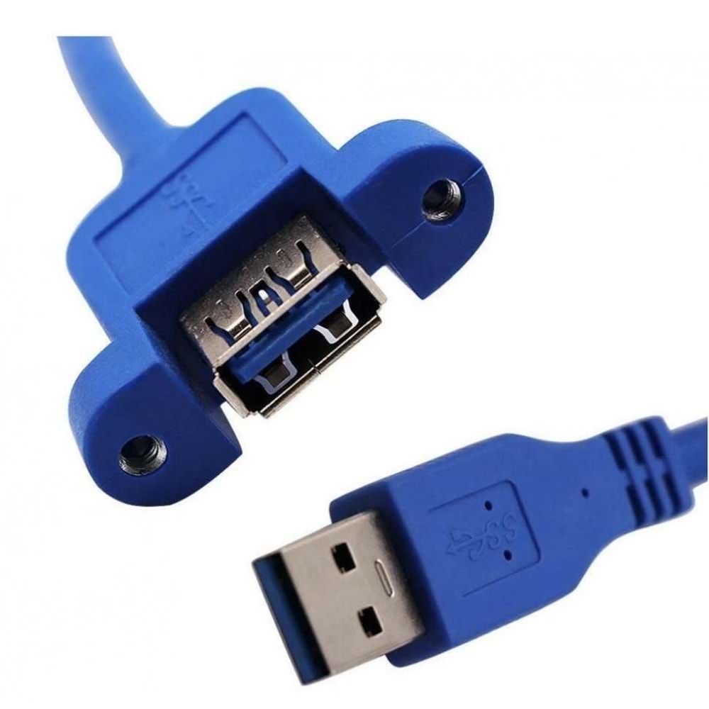 Usb 3.0 Panel Tipi Vida Girişli Dişi Erkek Uzatma Kablosu 1.5 Metre 4798