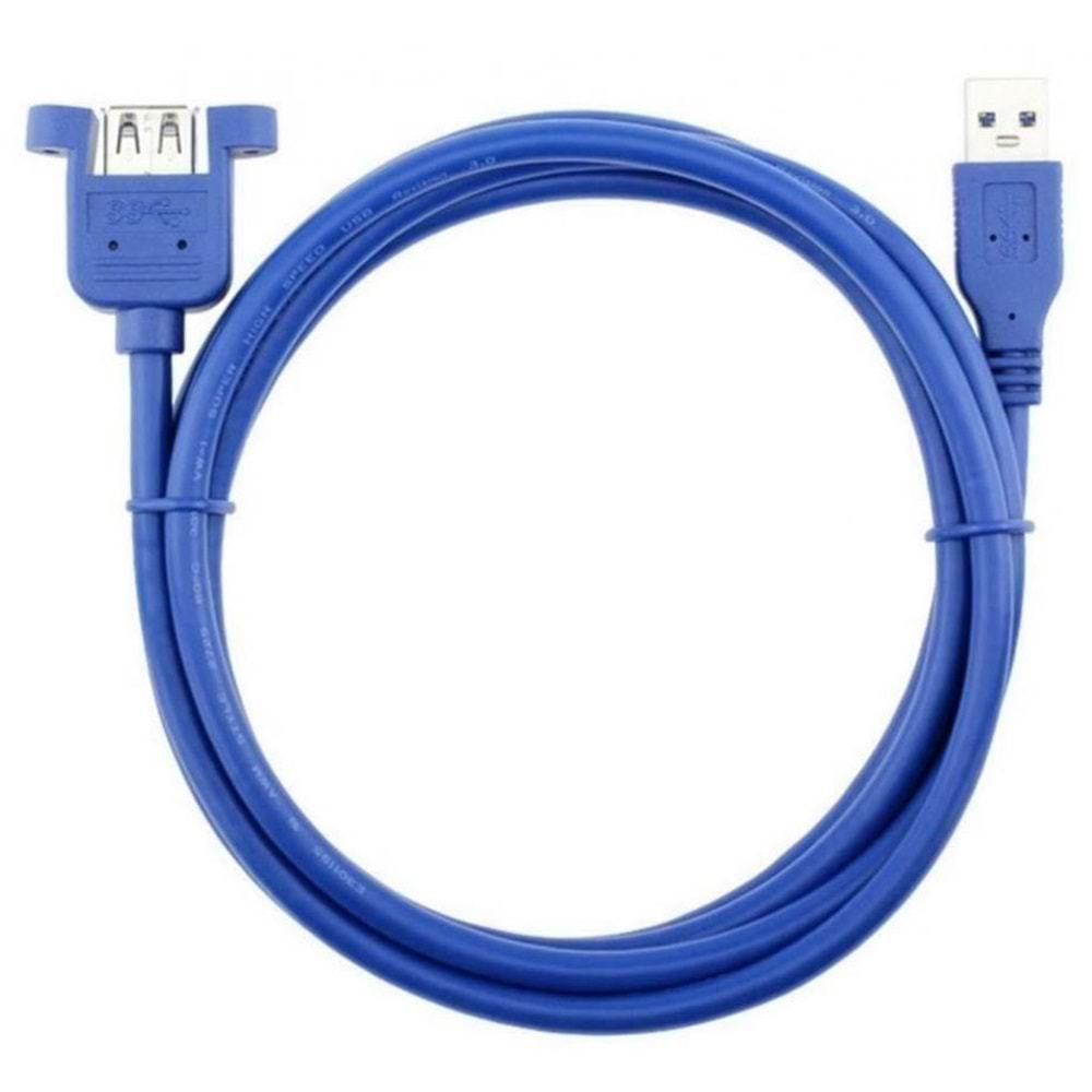 Usb 3.0 Panel Tipi Vida Girişli Dişi Erkek Uzatma Kablosu 1.5 Metre 4798