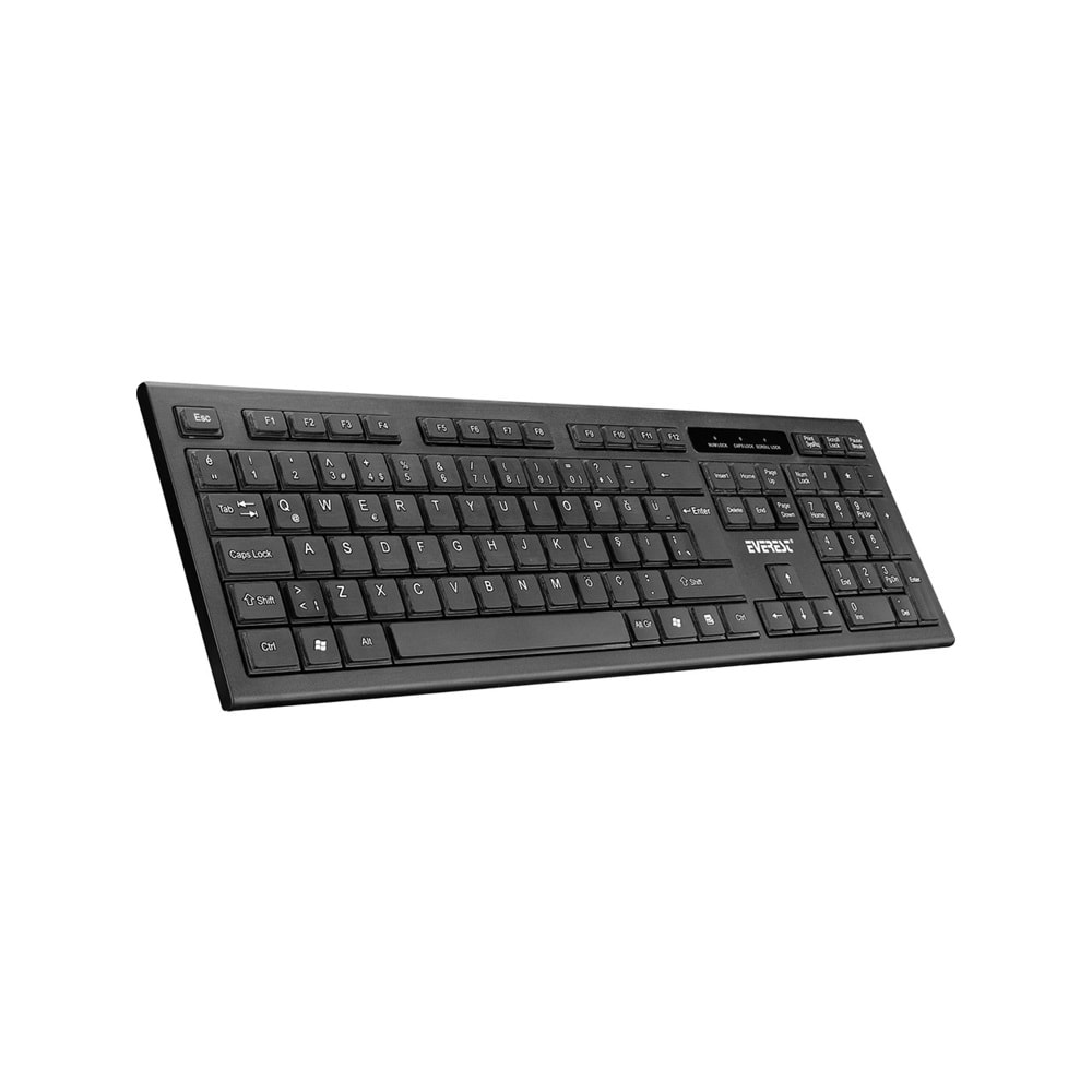 Everest KM-6121 Siyah Kablosuz Q Slim Klavye + Mouse Set