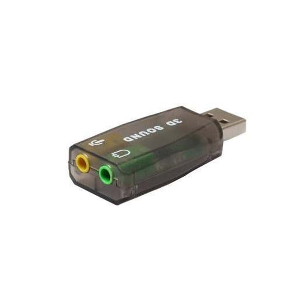 5+1 Harici Laptop Usb Ses Kartı 3.5mm Kulaklık Mikrofon Çevirici 4504