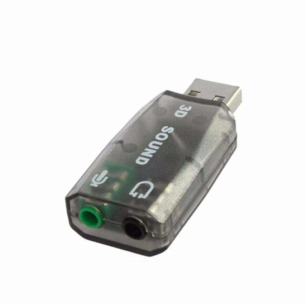5+1 Harici Laptop Usb Ses Kartı 3.5mm Kulaklık Mikrofon Çevirici 4504