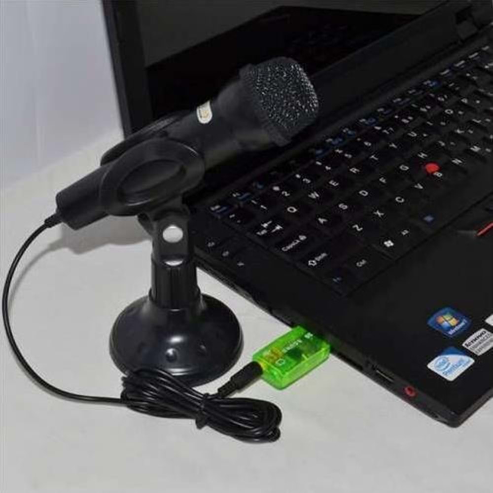 5+1 Harici Laptop Usb Ses Kartı 3.5mm Kulaklık Mikrofon Çevirici 4504