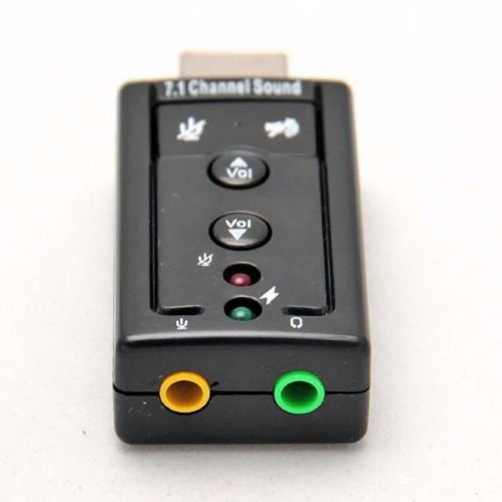 7.1 3.5mm USB Ses Kartı Mikrofon Kulaklık Harici 4506