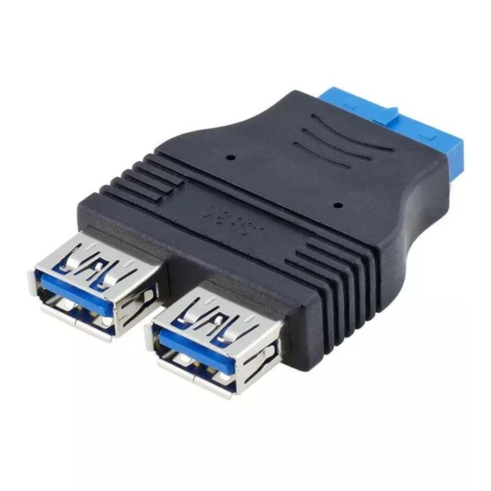 19 Pin 2xUSB 3.0 To 9 Pin USB 2.0 Çevirici Dönüştürücü Adaptör 4924