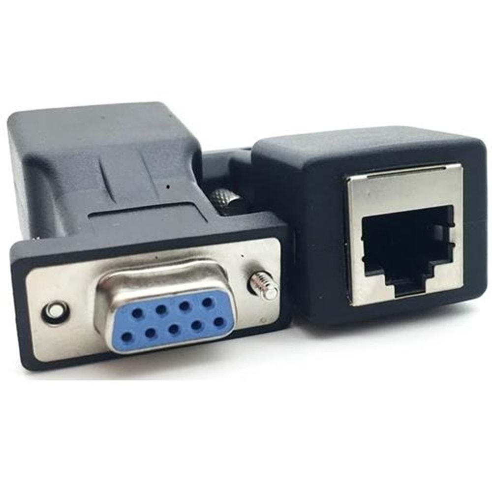 RS232 To RJ45 9 Pin Ethernet Adaptör Ekleme Ek Uzatıcı Extender Çevirici Dönüştürücü 30M 4349