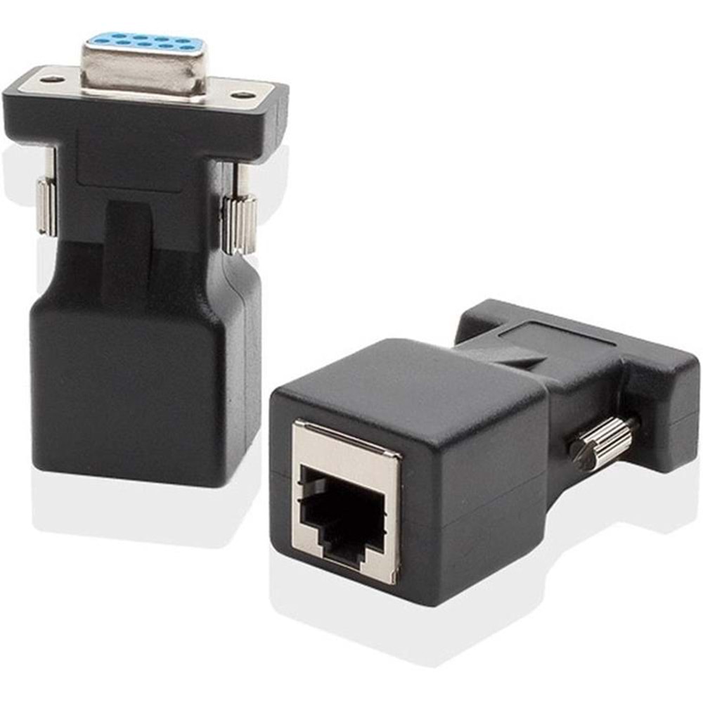 RS232 To RJ45 9 Pin Ethernet Adaptör Ekleme Ek Uzatıcı Extender Çevirici Dönüştürücü 30M 4349