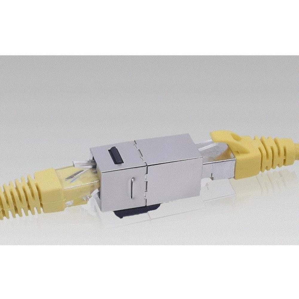 Cat6 Jack İnternet Kablo Birleştirici Rj45 Metal Dişi Dişi Ekleme Aparatı 4380