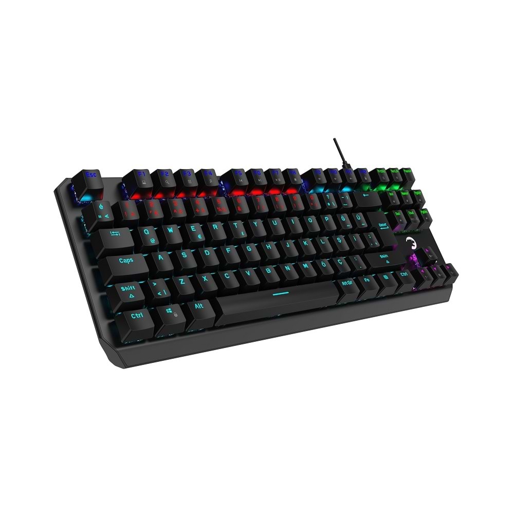 GamePower Overlord 60M Mekanik Kırmızı Switch Türkçe Q 88 Tuş USB Gaming Klavye