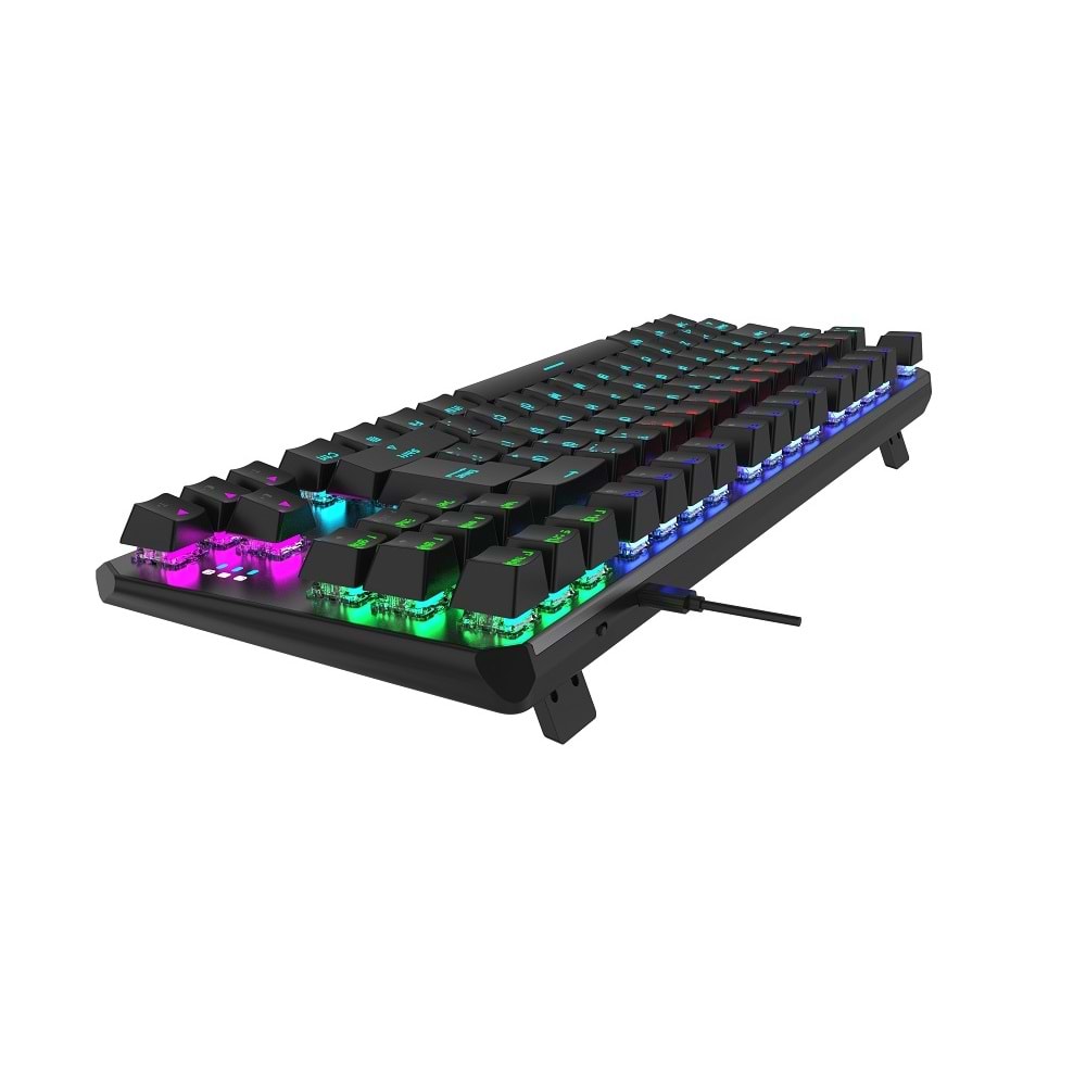 GamePower Overlord 60M Mekanik Kırmızı Switch Türkçe Q 88 Tuş USB Gaming Klavye