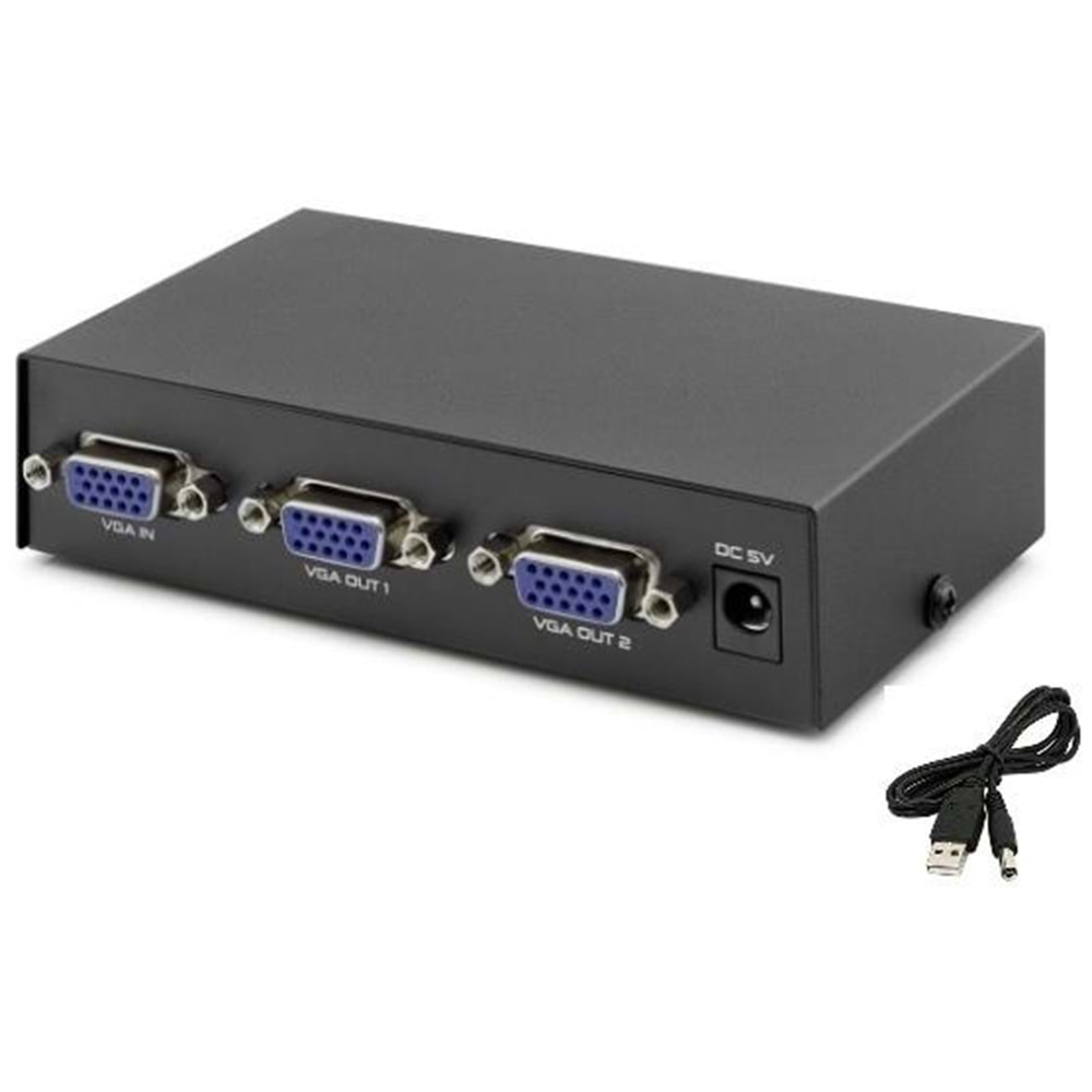 Vga Splitter Switch 2 Port 200Mhz Çoklu Ekran Çoklayıcı 4512