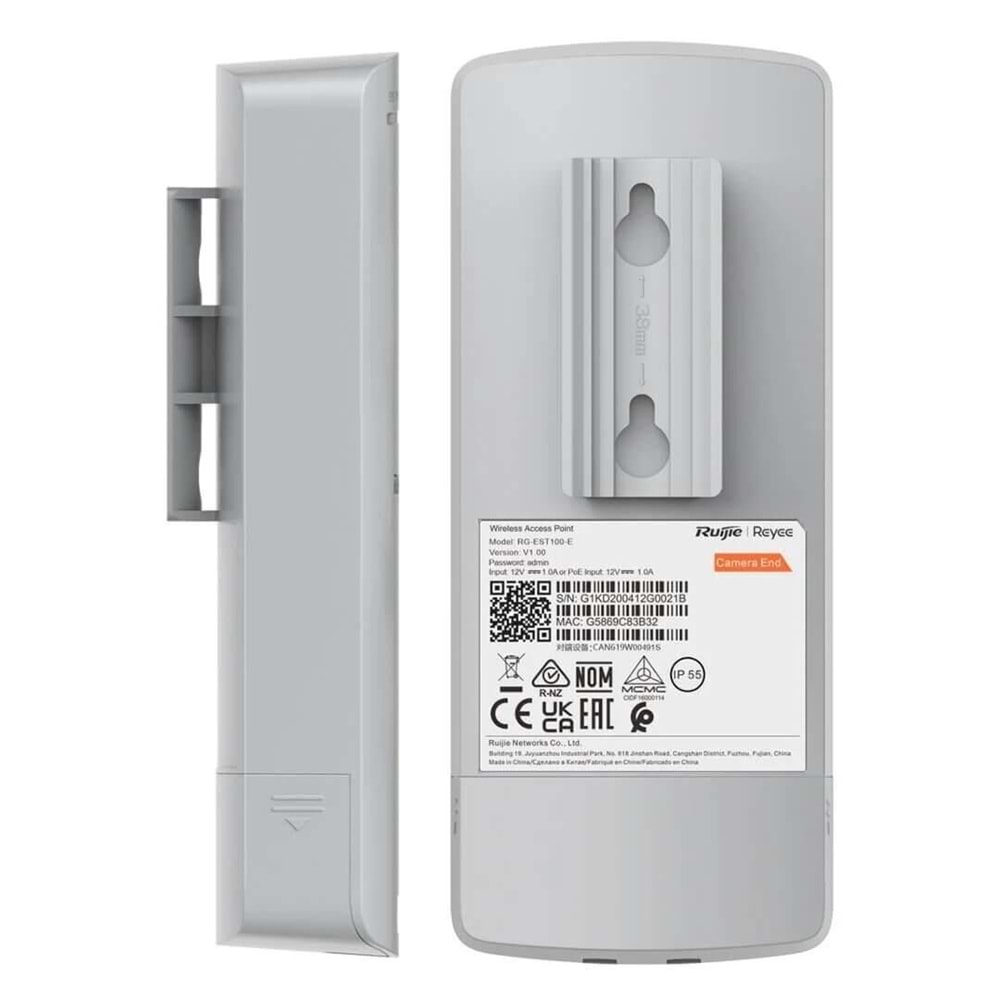 Ruijie Reyee RG-EST100-E 2.4Ghz 300 Mbps Dış Ortam Noktadan Noktaya Acces Point (Kutu İçeriği 2 Adet )