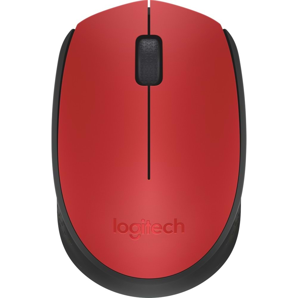 Logitech M171 USB Alıcılı Kablosuz Kompakt Mouse - Kırmızı