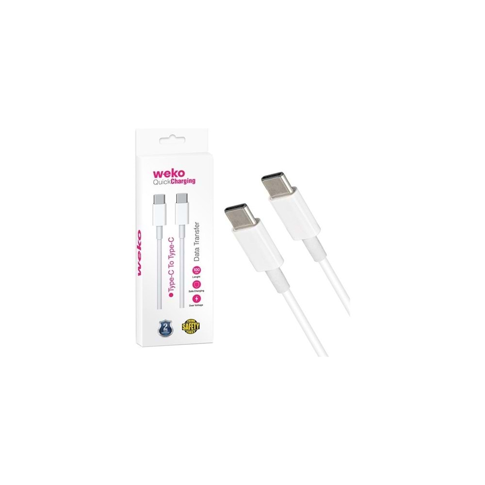 Weko WK-21444 Type-C To Type-C Telefon Şarj Kablosu