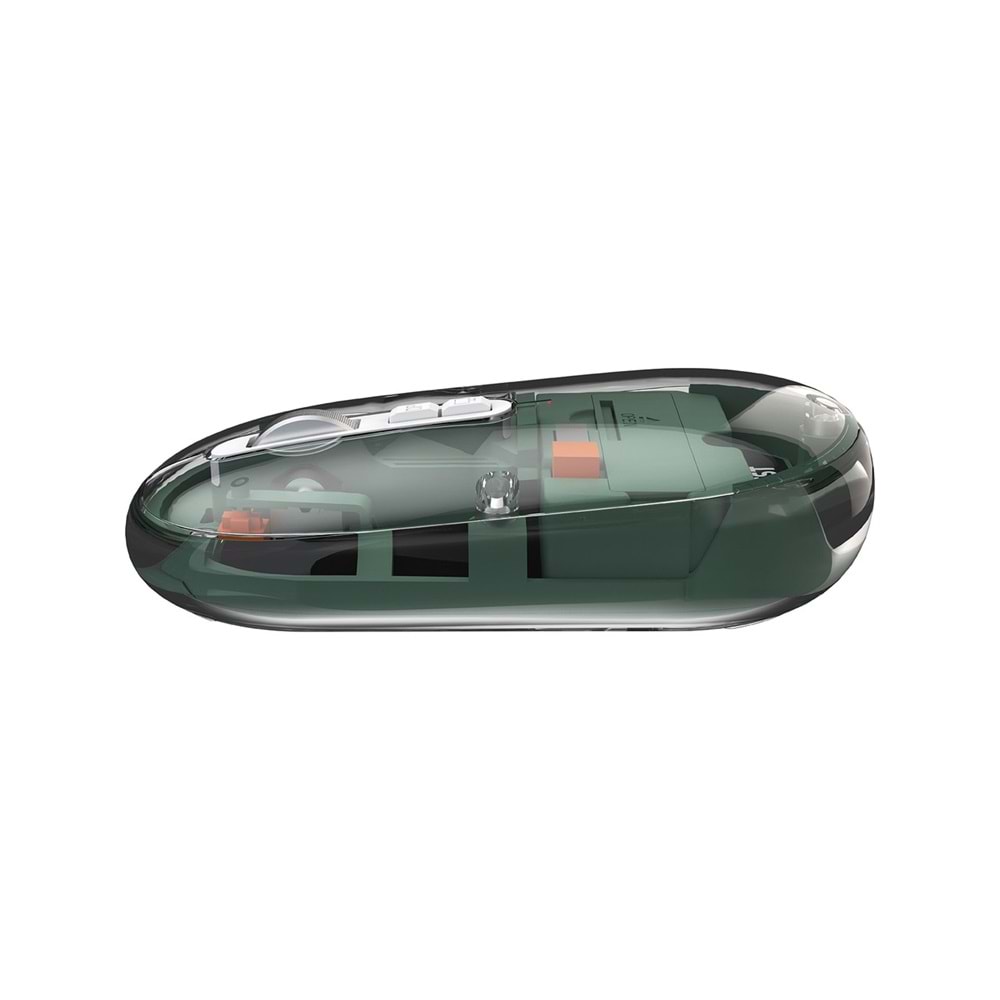 Everest SM-BT29 Glassy Yeşil Transparan Şeffaf 2in1 Bluetooth ve 2.4ghz Kablosuz Mouse