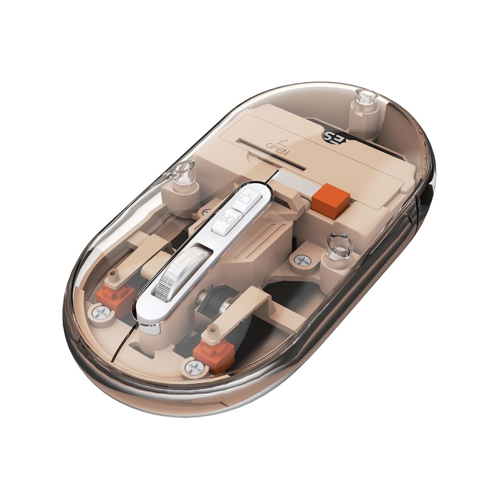 Everest SM-BT29 Glassy Rose Gold Transparan Şeffaf 2in1 Bluetooth ve 2.4ghz Kablosuz Mouse