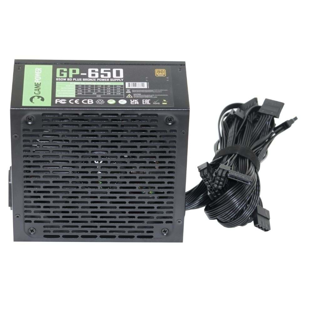 GamePower GP-650 APFC 14cm 80+ Bronze 650W Power Supply