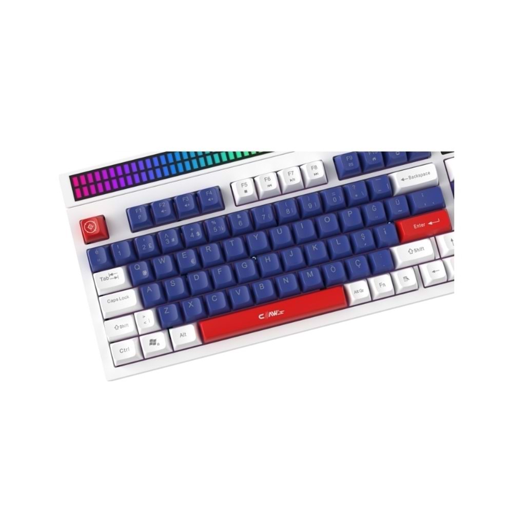 Claw's Spectrum K1 Fonksiyonel Çift LCD Ekran & Çift Rgb - Ses Kontrolcülü Membran 94 Tuşlu Spectrum Rgb Modlu Gaming Klavye