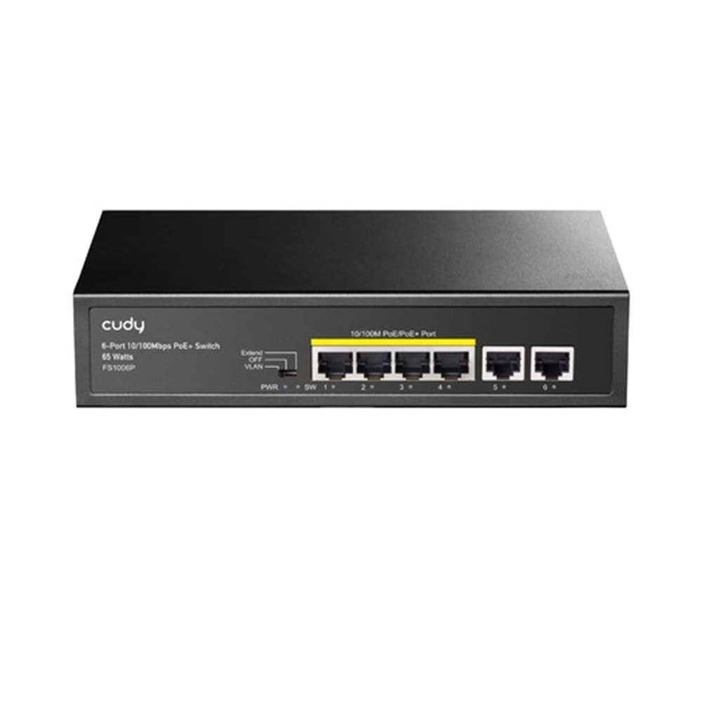 Cudy FS1006P 250M 60W Poe+ 6 Port 10/100MBPS Megabit Metal Switch