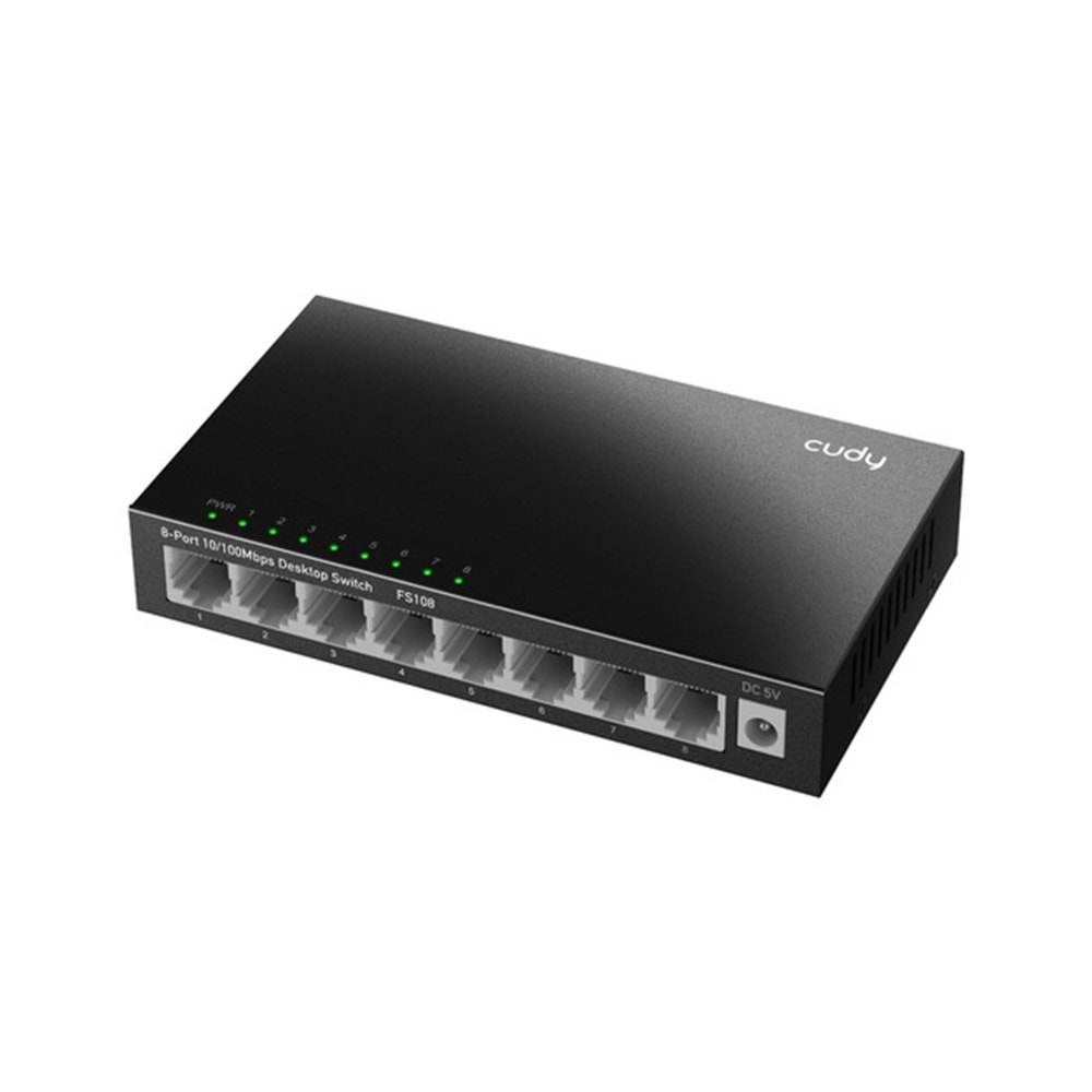 CUDY FS108 8-Port 10-100 Mbps Metal Switch