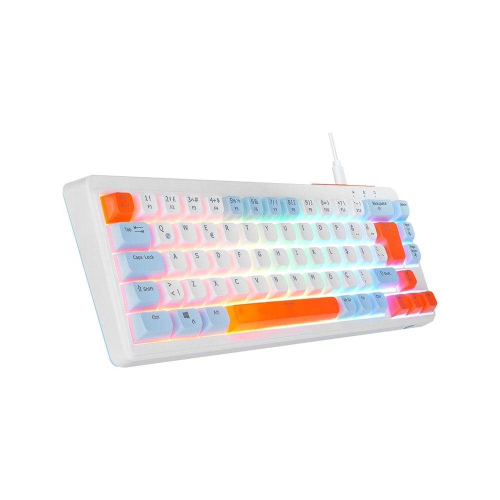 Acer Emachines EAK810 Oyuncu Klavyesi Rainbow Aydınlatma Mini Klavye Türkçe Q Gaming Klavye