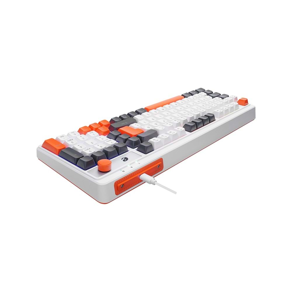 Acer eMachines EAK860 Beyaz USB Rainbow Aydınlatmalı Q Standart Kompakt Klavye