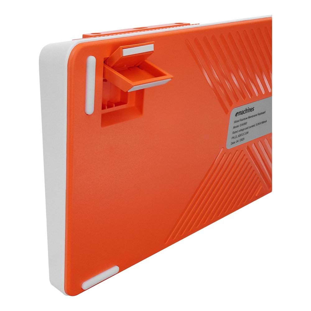 Acer eMachines EAK860 Beyaz USB Rainbow Aydınlatmalı Q Standart Kompakt Klavye