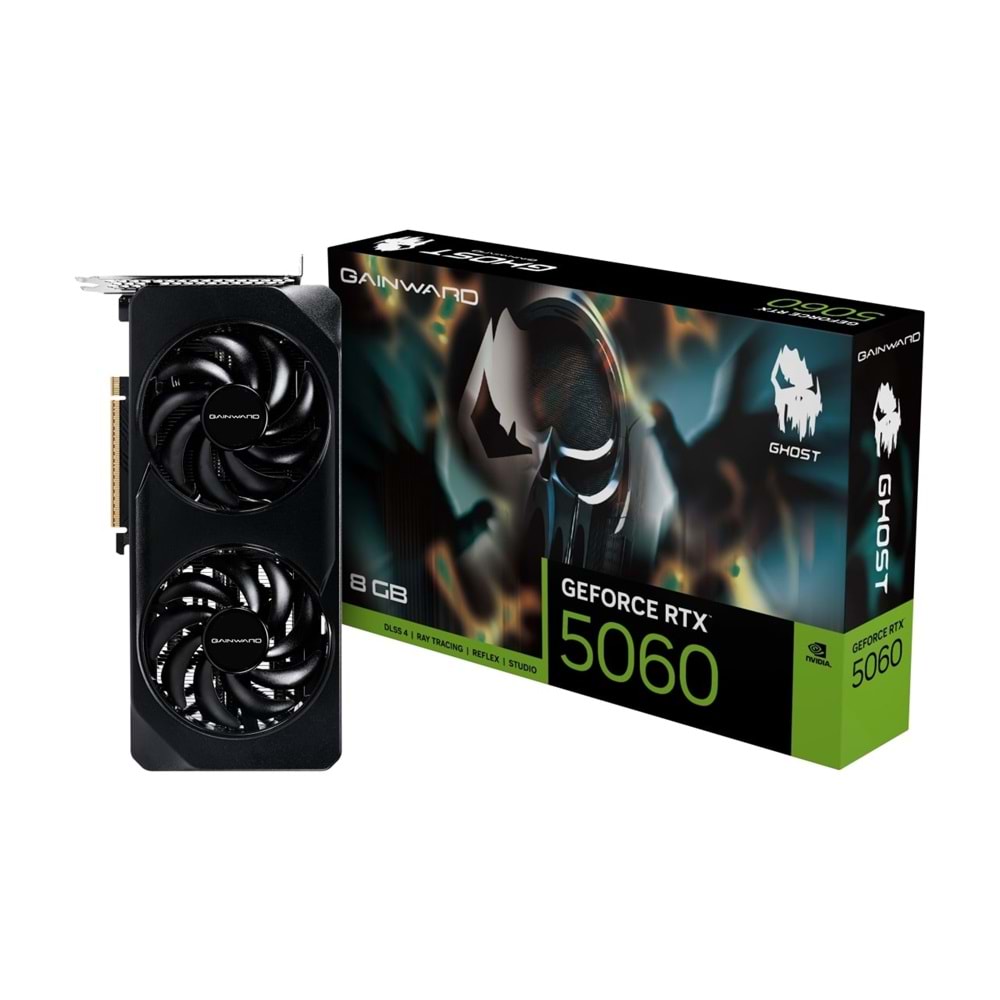 GAINWARD GeForce RTX5060 GHOST 8GB GDDR7 128Bit Gaming (Oyuncu) Ekran Kartı