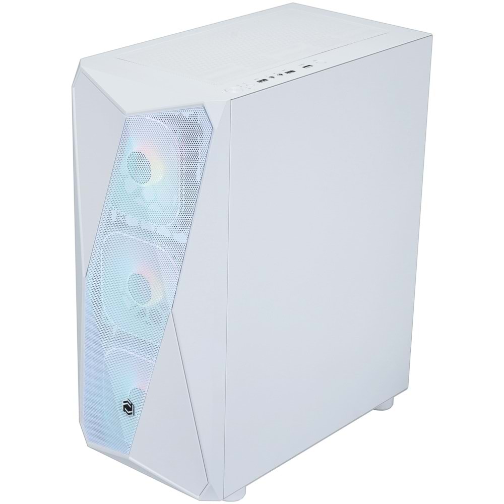 Frisby FX-105 600W 80+ 4xARGB FAN Mid Tower Beyaz Gaming (Oyuncu) Kasa