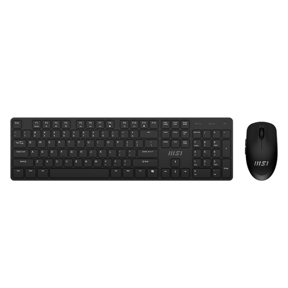 MSI Forge K200 Wirelesss Combo Kablosuz Klavye Mouse Seti