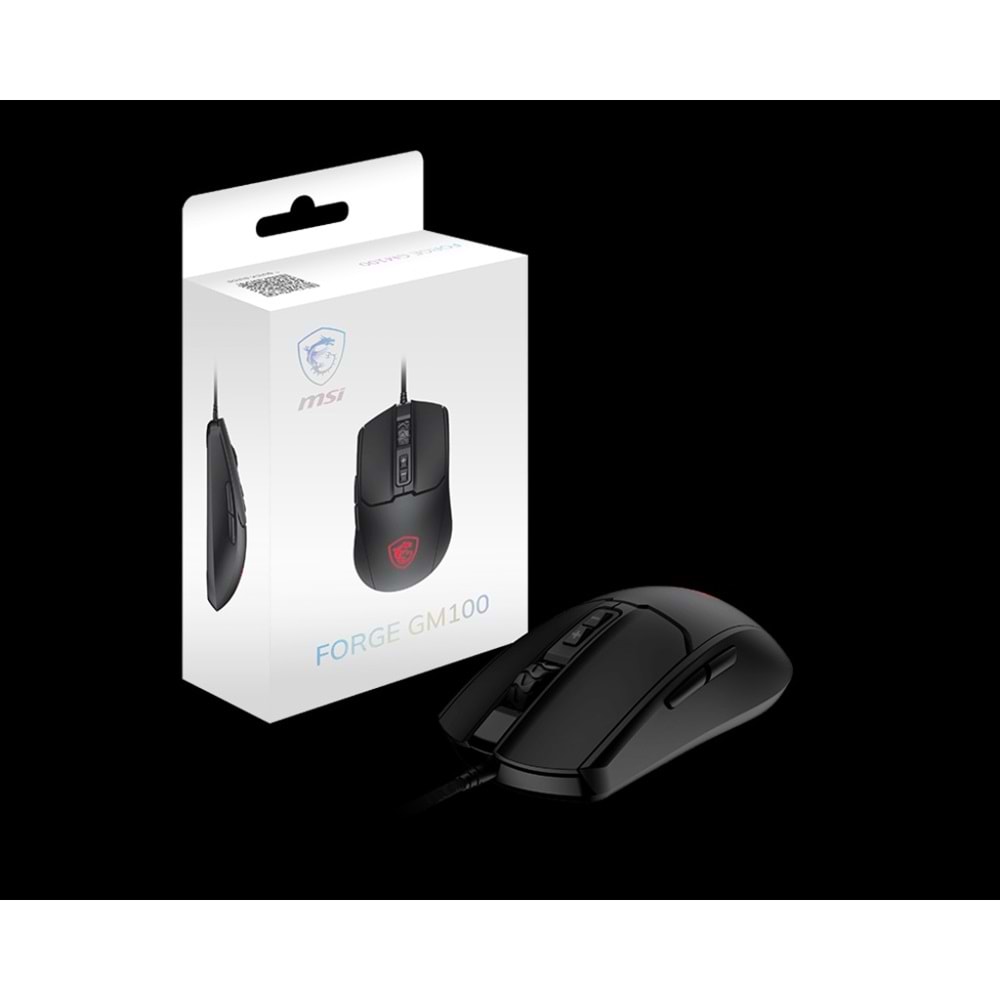 MSI FORGE GM100 Siyah Kablolu Gaming (Oyuncu) Mouse