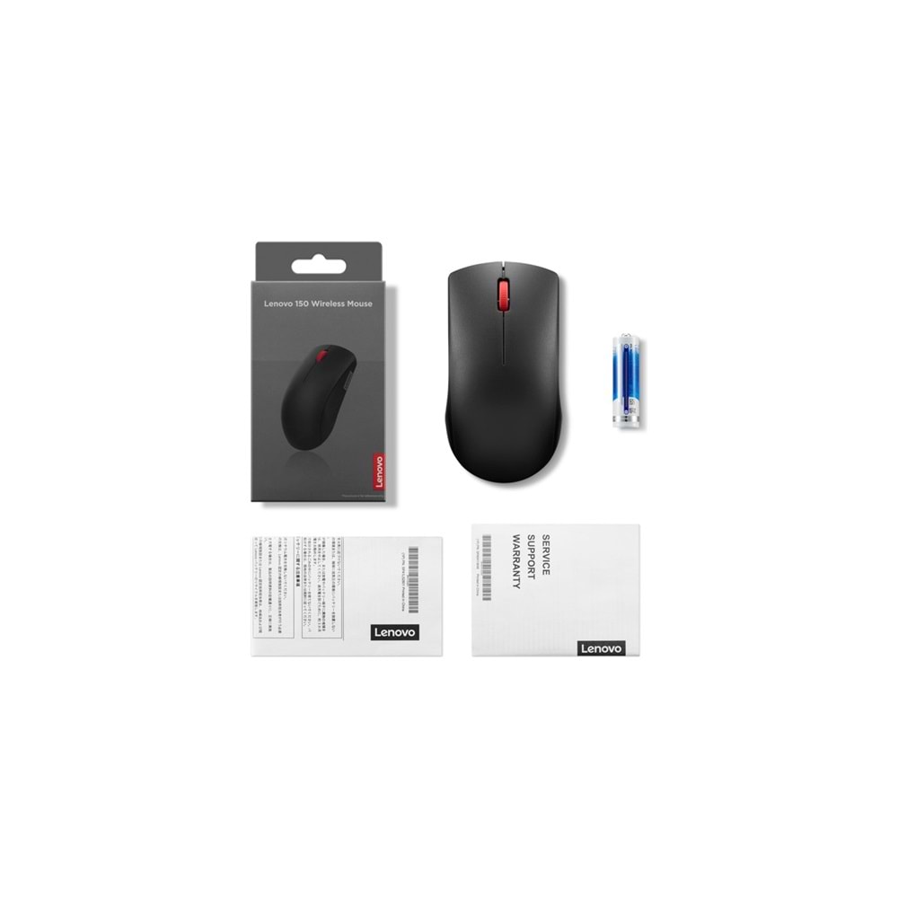 Lenovo 150 Kablosuz Mouse GY51L52638 Ev - Ofis Kullanımı İçin Ergonomik Tasarım
