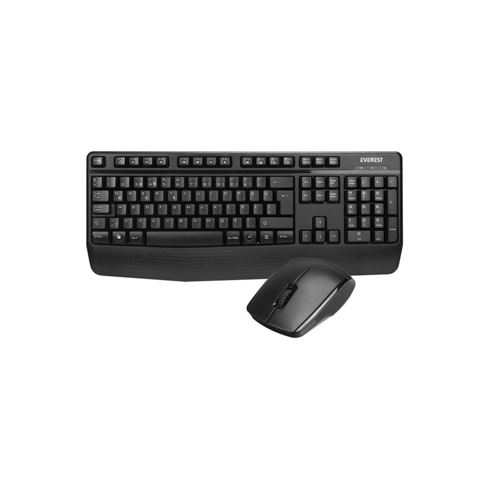 Everest KM-3335 Siyah Kablosuz Q Klavye Set