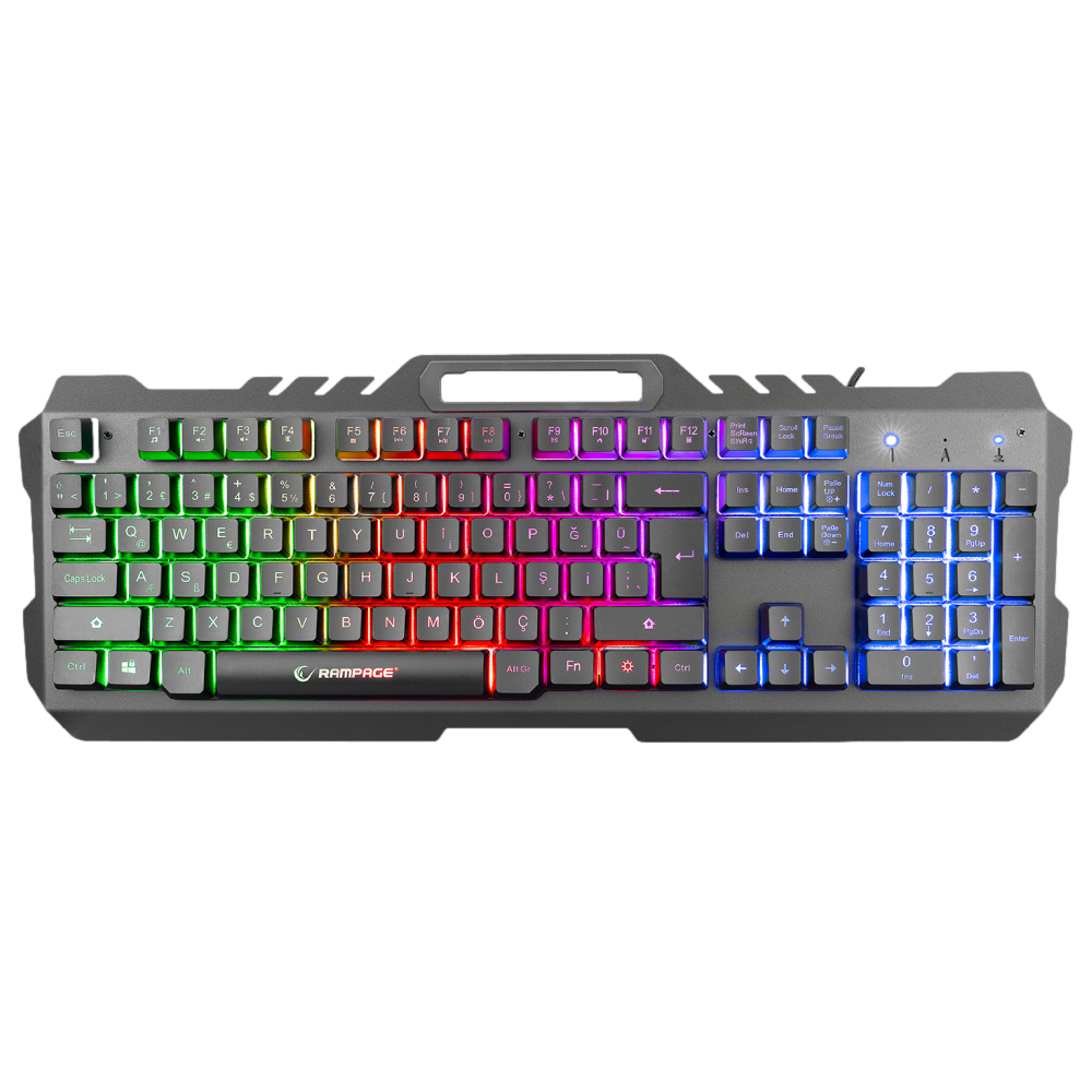 Rampage KB-R57 X-JAMMER Rainbow USB Türkçe Gaming Klavye
