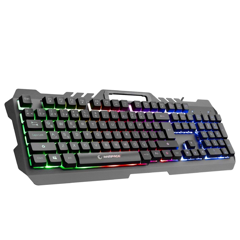 Rampage KB-R57 X-JAMMER Rainbow USB Türkçe Gaming Klavye