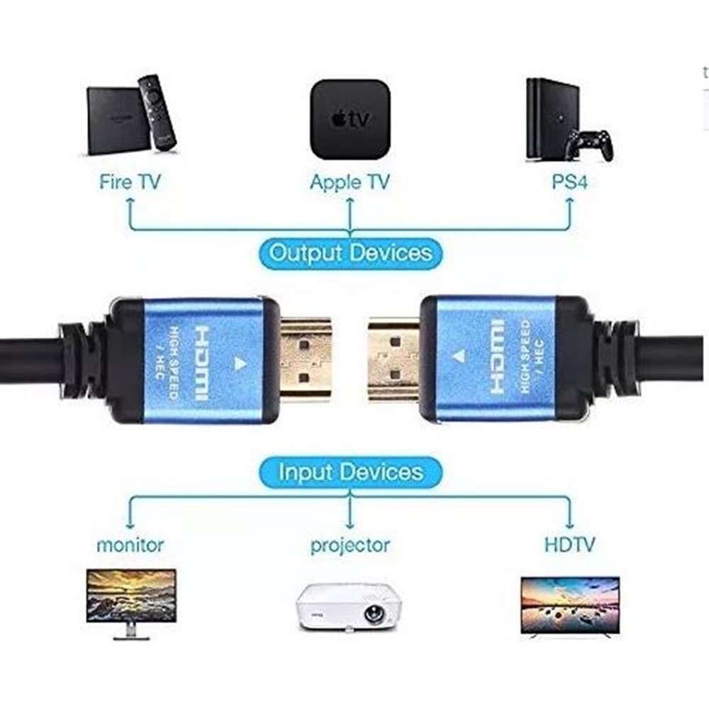Hdmi 2.0 Lcd Laptop Monitör Görüntü Kablosu 4k Uhd 1.5 Metre 4761