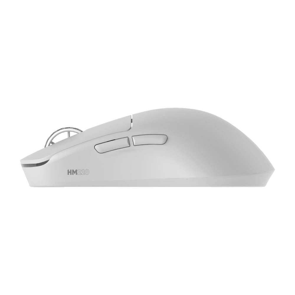 Hawk Gaming HM220 1K Hz 12000 DPI Tri-Mode Kablosuz/Bluetooth Beyaz Gaming Mouse