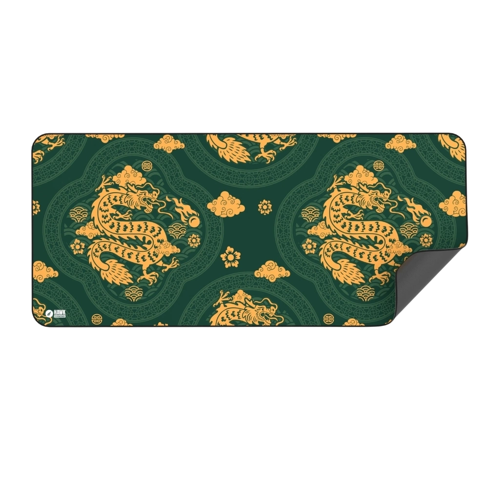 Hawk Green Dragon 90x40 Mouse Pad