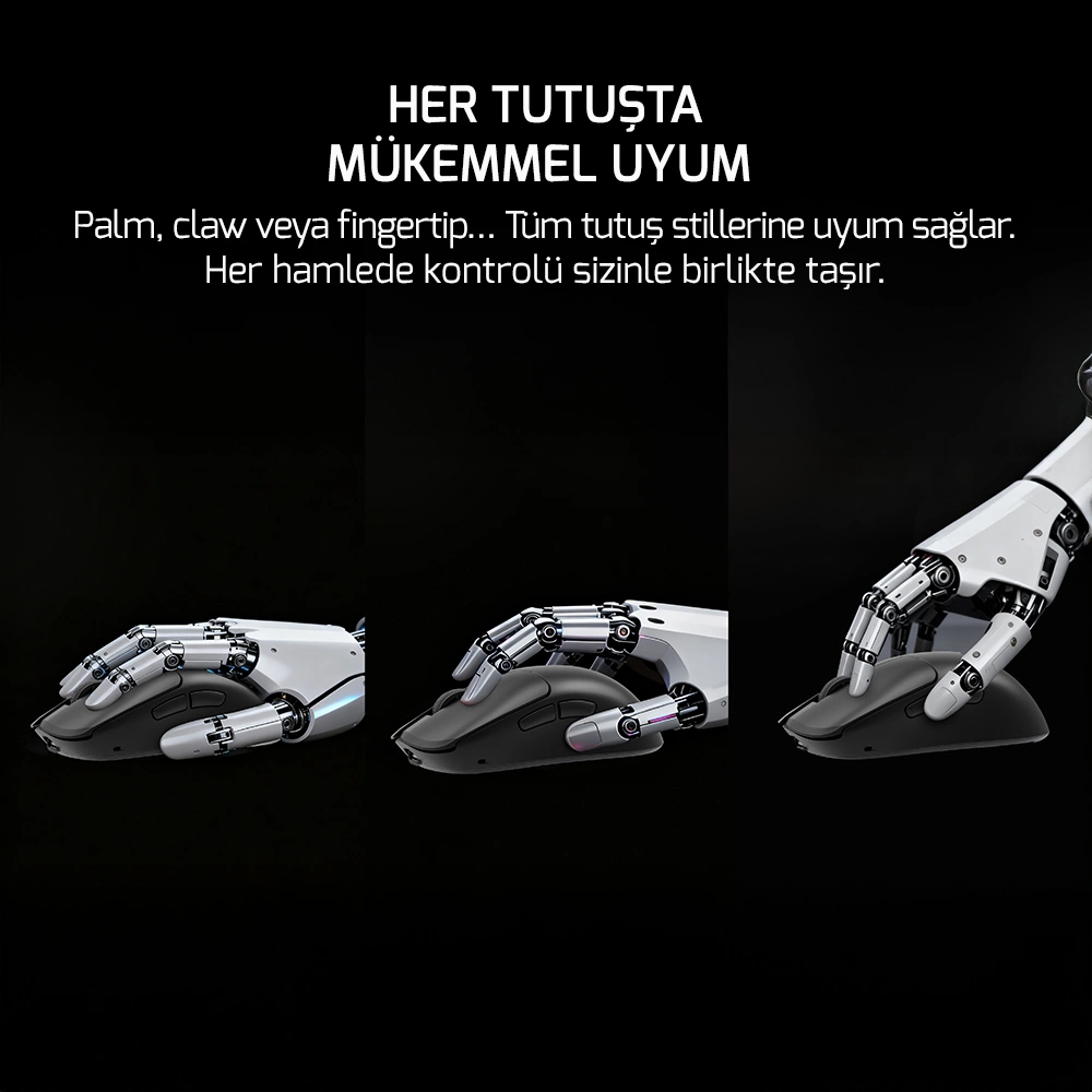 GamePower Radus PAW3311 12.000DPI Kablosuz Siyah Ultra Hafif Gaming Mouse (Grip Tape Hediyeli)