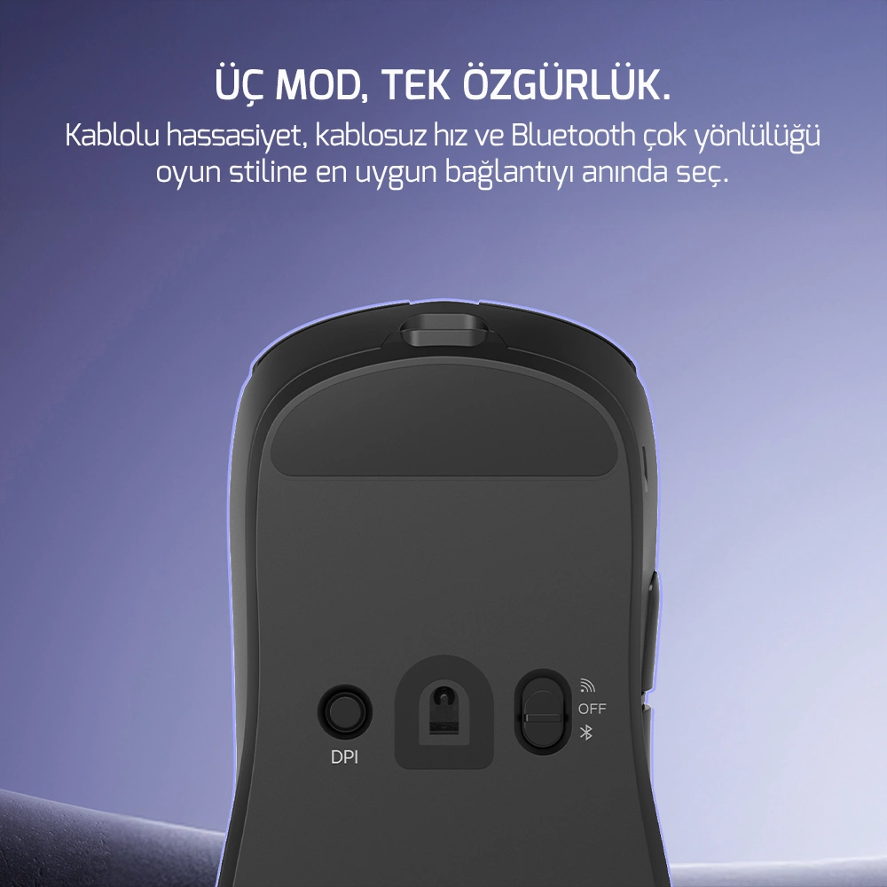 GamePower Radus PAW3311 12.000DPI Kablosuz Siyah Ultra Hafif Gaming Mouse (Grip Tape Hediyeli)