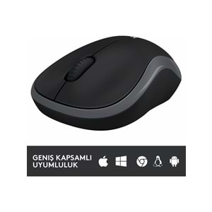 Logitech M185 USB Alıcılı Kompakt Kablosuz Mouse - Gri