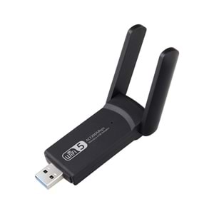 Studz Dual Band USB 3.0 Adaptör Kablosuz Wifi Alıcı AC1300 Wireless Adaptör