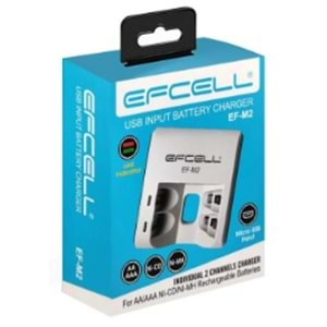 EFCELL EF PİL ŞARJ ALETİ İKİLİ USB AA/AAA Nİ-MH/Nİ-CD EFCELL EF-M2