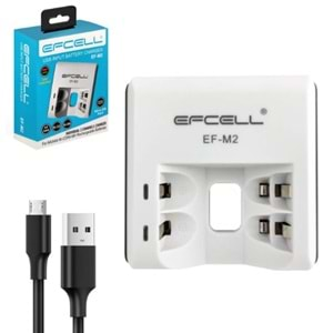 EFCELL EF PİL ŞARJ ALETİ İKİLİ USB AA/AAA Nİ-MH/Nİ-CD EFCELL EF-M2